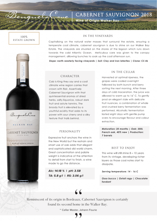 Benguela Cove Wine For Life